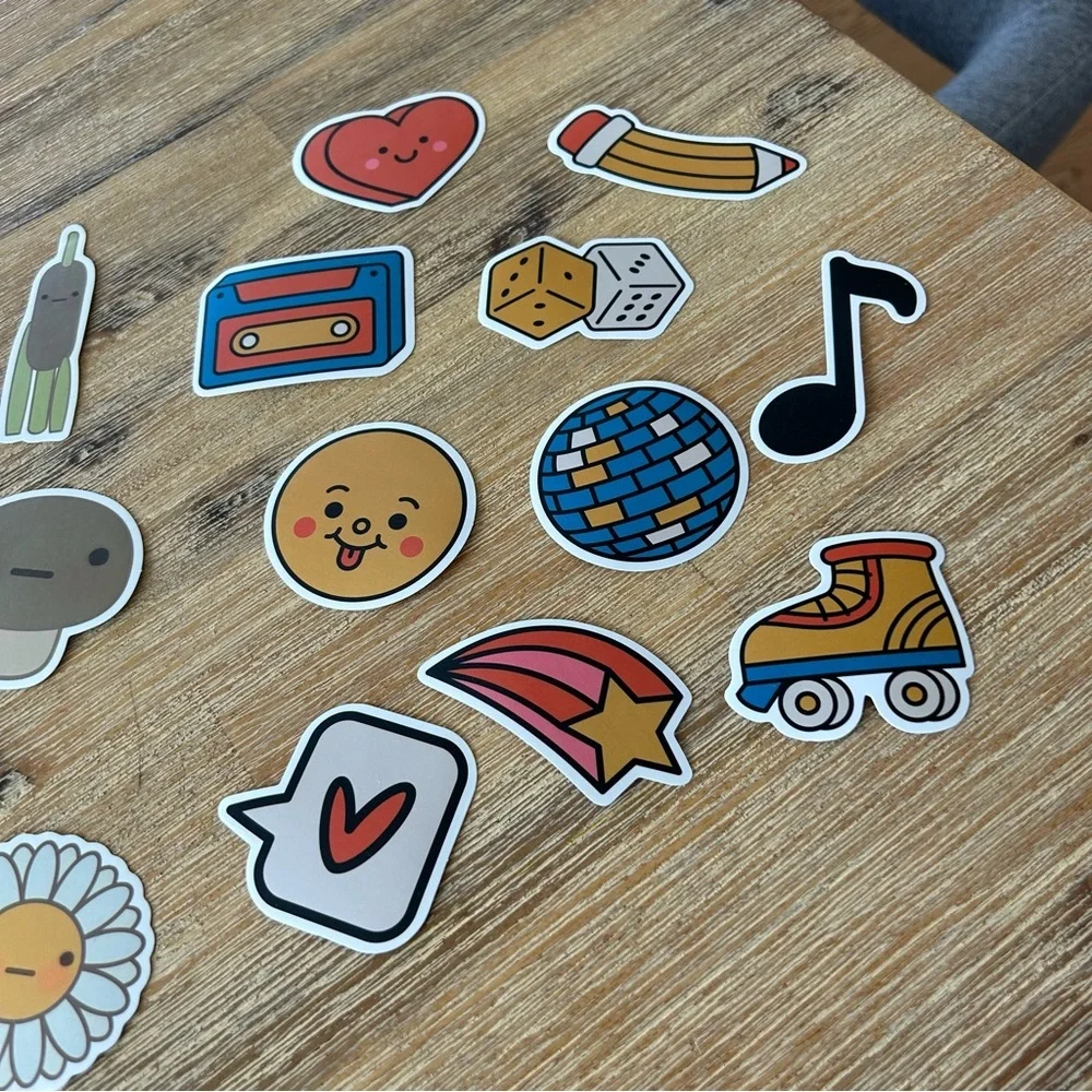 Set of 20!  Cute Vinyl Waterproof Stickers